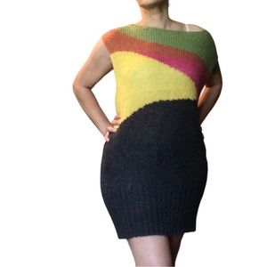 Free people mohair sleeveless sweater dress size XL